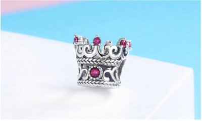 Сребърен талисман с печат 925 "Царска корона"